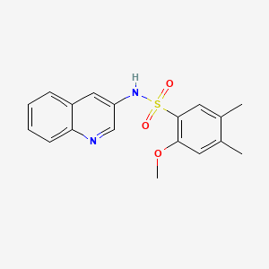 2-methoxy-4,5-dimethyl-N-(3-quinolinyl)benzenesulfonamide