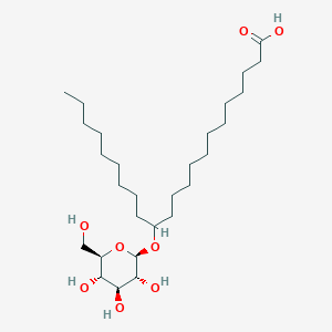 molecular formula C28H54O8 B1219709 13-(beta-D-glucosyloxy)docosanoic acid 