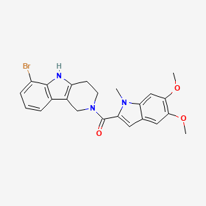 (6-bromo-1,3,4,5-tetrahydro-2H-pyrido[4,3-b]indol-2-yl)(5,6-dimethoxy-1-methyl-1H-indol-2-yl)methanone