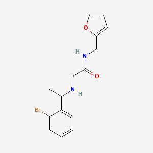 2-{[1-(2-bromophenyl)ethyl]amino}-N-[(furan-2-yl)methyl]acetamide