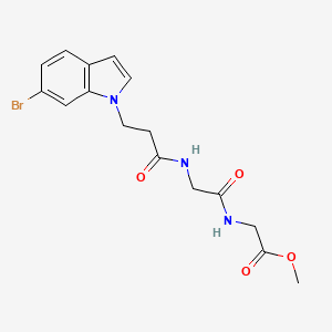 methyl N-[3-(6-bromo-1H-indol-1-yl)propanoyl]glycylglycinate