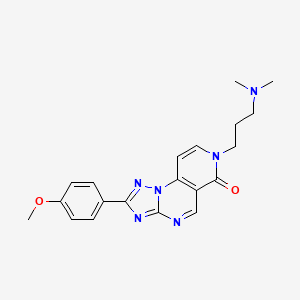 7-[3-(dimethylamino)propyl]-2-(4-methoxyphenyl)pyrido[3,4-e][1,2,4]triazolo[1,5-a]pyrimidin-6(7H)-one