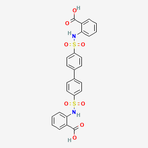 2-{4'-[(2-Carboxyphenyl)sulfamoyl]-[1,1'-biphenyl]-4-sulfonamido}benzoic acid