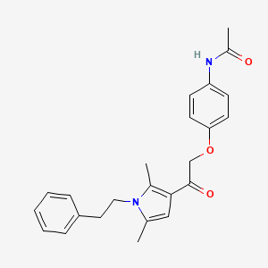 N-(4-{2-[2,5-dimethyl-1-(2-phenylethyl)-1H-pyrrol-3-yl]-2-oxoethoxy}phenyl)acetamide