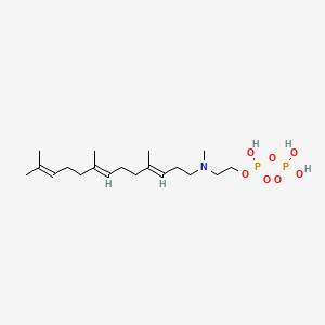 B1219722 3-Azageranylgeranyl diphosphate CAS No. 150942-60-2