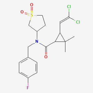 3-(2,2-dichloroethenyl)-N-(1,1-dioxidotetrahydrothiophen-3-yl)-N-(4-fluorobenzyl)-2,2-dimethylcyclopropanecarboxamide