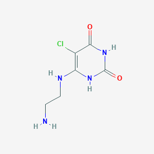 molecular formula C6H9ClN4O2 B1219730 6-(2-氨基乙基)氨基-5-氯尿嘧啶 CAS No. 399550-08-4