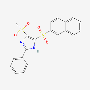 5-methanesulfonyl-4-(naphthalene-2-sulfonyl)-2-phenyl-1H-imidazole