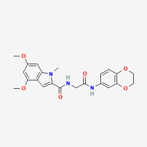 N-[2-(2,3-dihydro-1,4-benzodioxin-6-ylamino)-2-oxoethyl]-4,6-dimethoxy-1-methyl-1H-indole-2-carboxamide