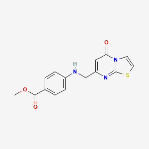 methyl 4-[({5-oxo-5H-[1,3]thiazolo[3,2-a]pyrimidin-7-yl}methyl)amino]benzoate