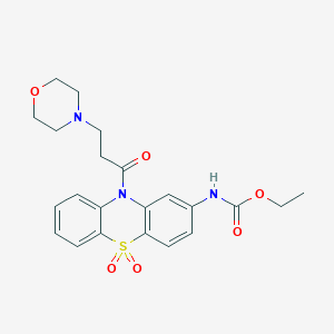 molecular formula C22H25N3O6S B121974 Moricizine sulfone CAS No. 151391-67-2