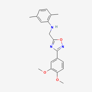 N-{[3-(3,4-dimethoxyphenyl)-1,2,4-oxadiazol-5-yl]methyl}-2,5-dimethylaniline