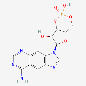 molecular formula C14H14N5O6P B1219744 Benzoadenosine 3'-5'-monophosphate CAS No. 61925-60-8