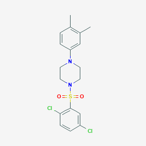 1-(2,5-Dichlorobenzenesulfonyl)-4-(3,4-dimethylphenyl)piperazine