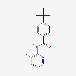 molecular formula C17H20N2O B12197590 4-tert-butyl-N-(3-methylpyridin-2-yl)benzamide 