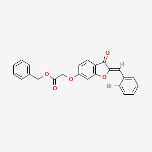 benzyl {[(2Z)-2-(2-bromobenzylidene)-3-oxo-2,3-dihydro-1-benzofuran-6-yl]oxy}acetate