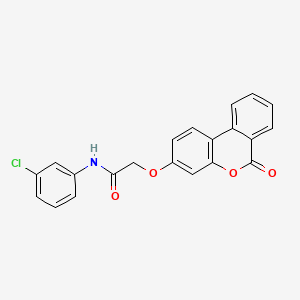 N~1~-(3-chlorophenyl)-2-[(6-oxo-6H-benzo[c]chromen-3-yl)oxy]acetamide