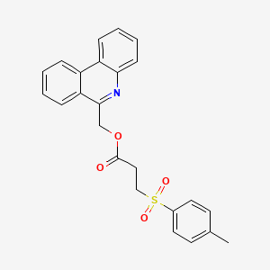 (Phenanthridin-6-yl)methyl 3-(4-methylbenzenesulfonyl)propanoate