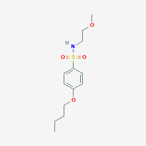 molecular formula C13H21NO4S B12197659 [(4-Butoxyphenyl)sulfonyl](2-methoxyethyl)amine 