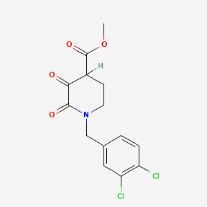 Methyl-1-(3,4-dichlorobenzyl)hexahydro-2,3-dioxo-4-pyridinecarboxylate