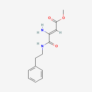 molecular formula C13H16N2O3 B12197753 methyl (2Z)-3-amino-4-oxo-4-[(2-phenylethyl)amino]but-2-enoate 