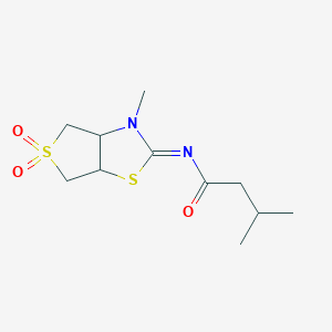 3-methyl-N-[(2Z)-3-methyl-5,5-dioxidotetrahydrothieno[3,4-d][1,3]thiazol-2(3H)-ylidene]butanamide