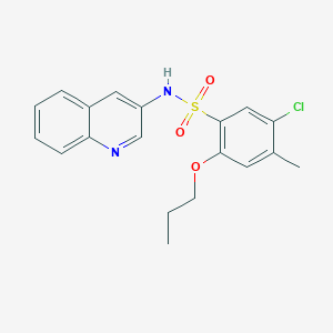 5-chloro-4-methyl-2-propoxy-N-(quinolin-3-yl)benzene-1-sulfonamide