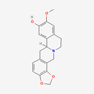 molecular formula C19H19NO4 B1219795 (S)-Cheilanthifoline CAS No. 483-44-3
