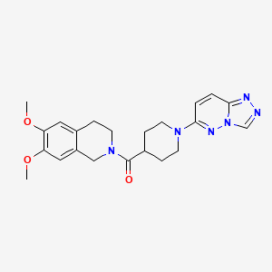 (6,7-dimethoxy-3,4-dihydroisoquinolin-2(1H)-yl)[1-([1,2,4]triazolo[4,3-b]pyridazin-6-yl)piperidin-4-yl]methanone