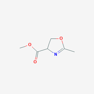 molecular formula C6H9NO3 B121982 2-甲基-4,5-二氢-1,3-恶唑-4-羧酸甲酯 CAS No. 155884-28-9