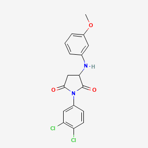 1-(3,4-Dichlorophenyl)-3-[(3-methoxyphenyl)amino]azolidine-2,5-dione