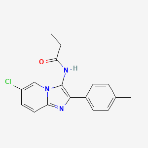 N-[6-chloro-2-(4-methylphenyl)imidazo[1,2-a]pyridin-3-yl]propanamide