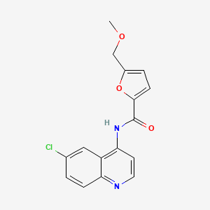 N-(6-chloroquinolin-4-yl)-5-(methoxymethyl)furan-2-carboxamide