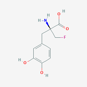 molecular formula C10H12FNO4 B1219829 2-(Fluoromethyl)-3-(3,4-dihydroxyphenyl)alanine CAS No. 69938-07-4