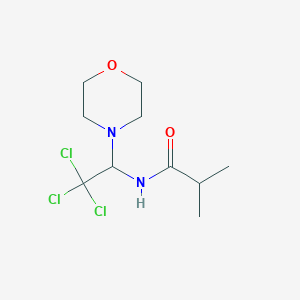 2-methyl-N-[2,2,2-trichloro-1-(morpholin-4-yl)ethyl]propanamide