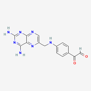 molecular formula C15H13N7O2 B1219838 2,4-Diaminopteridine glyoxal CAS No. 95480-21-0