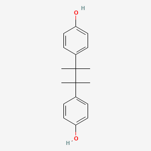 molecular formula C18H22O2 B1219843 1,1,2,2-Tetramethyl-1,2-bis(4'-hydroxyphenyl)ethane CAS No. 74385-27-6