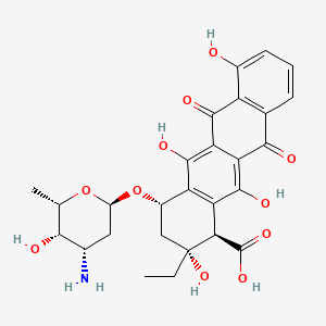 molecular formula C27H29NO11 B1219846 10-Carboxy-13-deoxycarminomycin CAS No. 97583-07-8