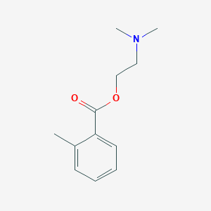 molecular formula C12H17NO2 B1219849 o-Toluoyl dimethylaminoethanol CAS No. 74661-28-2