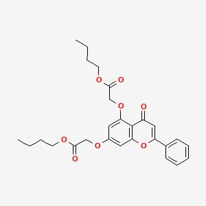 dibutyl 2,2'-[(4-oxo-2-phenyl-4H-chromene-5,7-diyl)bis(oxy)]diacetate