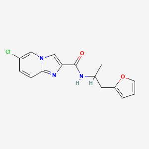 6-chloro-N-[1-(furan-2-yl)propan-2-yl]imidazo[1,2-a]pyridine-2-carboxamide