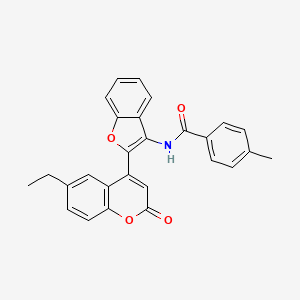 N-[2-(6-ethyl-2-oxo-2H-chromen-4-yl)-1-benzofuran-3-yl]-4-methylbenzamide