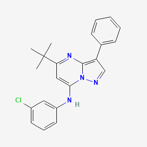 5-tert-butyl-N-(3-chlorophenyl)-3-phenylpyrazolo[1,5-a]pyrimidin-7-amine