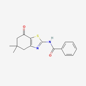 N-(5,5-dimethyl-7-oxo-4,6-dihydro-1,3-benzothiazol-2-yl)benzamide