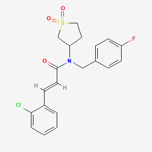 (2E)-3-(2-chlorophenyl)-N-(1,1-dioxidotetrahydrothiophen-3-yl)-N-(4-fluorobenzyl)prop-2-enamide