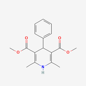 B1219889 Dimethyl 2,6-dimethyl-4-phenyl-1,4-dihydropyridine-3,5-dicarboxylate CAS No. 70677-78-0