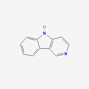 molecular formula C11H8N2 B1219891 5H-Pyrido[4,3-b]indol CAS No. 244-69-9