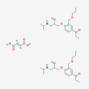 B012199 1-(4-(2-Hydroxy-3-(isopropylamino)propoxy)-3-(propoxymethyl)phenyl)propanone maleate (2:1) CAS No. 106909-37-9