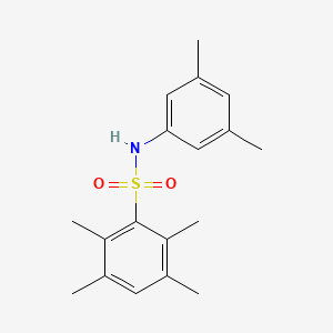 molecular formula C18H23NO2S B12199007 (3,5-Dimethylphenyl)[(2,3,5,6-tetramethylphenyl)sulfonyl]amine 