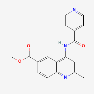 Methyl 2-methyl-4-(4-pyridylcarbonylamino)quinoline-6-carboxylate